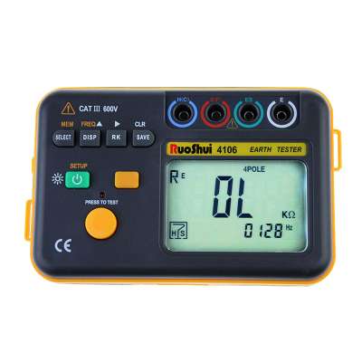 4106 Digital Earth Resistance Tester Resistance  Coefficient 20Kohm Soil Resistivity  Meter Soil Resistance Tester