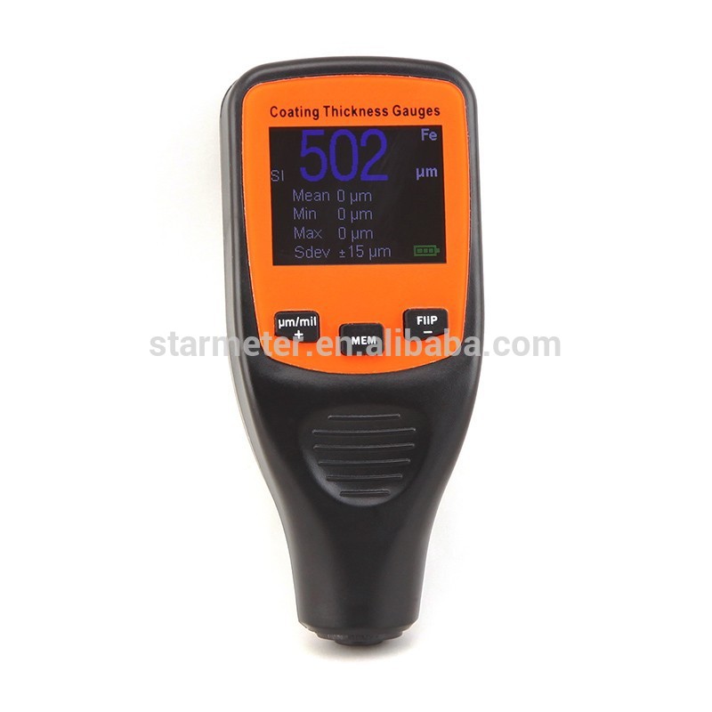 F / NF 2 in 1 Type 0.001mm digital thickness gauge on steel