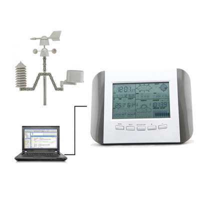 automatic rf 433mhz home weather station with solar power and PC interface